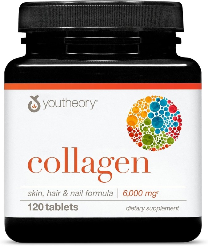 Youtheory Advanced Collagen with Vitamin C – 6000mg – 120 Tablets