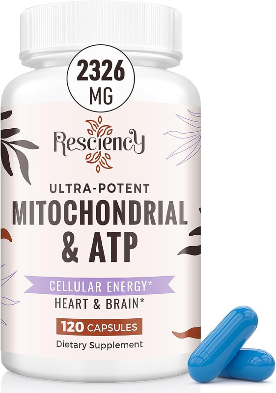 2326 MG Mitochondrial Supplements with ATP, Vitamins, Coq10 & PQQ, More Effectiv