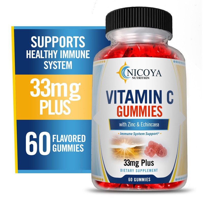 Vitamin C Immune Gummies w/ Zinc, & Echinacea, Immunity Booster, Heart Function gallery