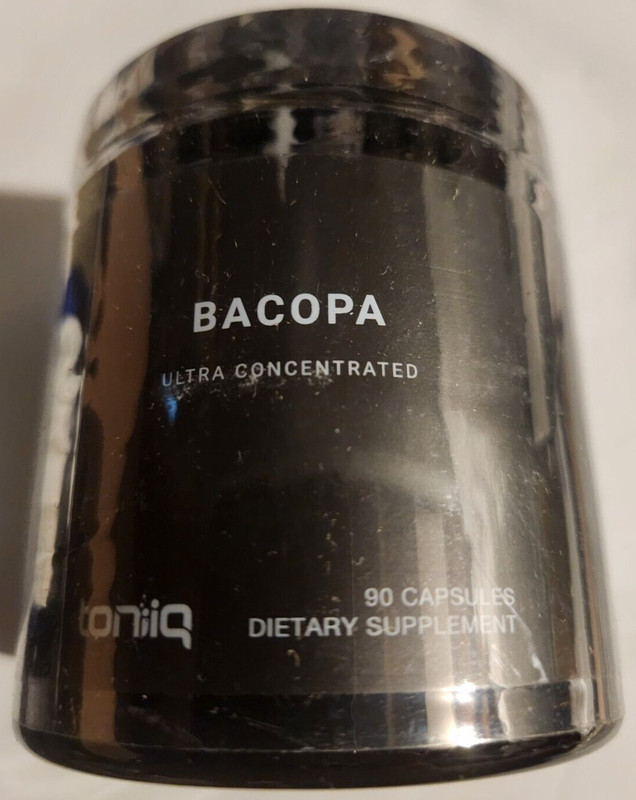 Bacopa 14,000mg Ultra Concentrated Equivalent 90 Caps Toniq 50% Bacosides