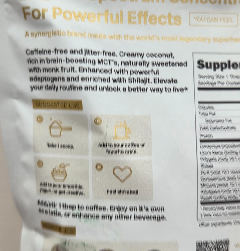alcami elements Mushroom Coffee Creamer Superfood - Energy, Focus, Mood - 30 svg gallery