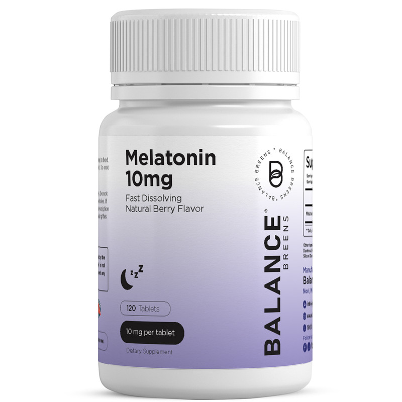 Melatonin 10mg, 100% Drug Free, Fast-Dissolve 120 Tablets