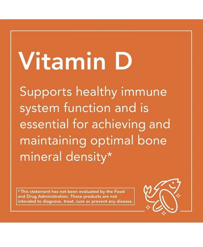 NOW Foods Vitamin D-3 5000 IU 120 Softgels gallery