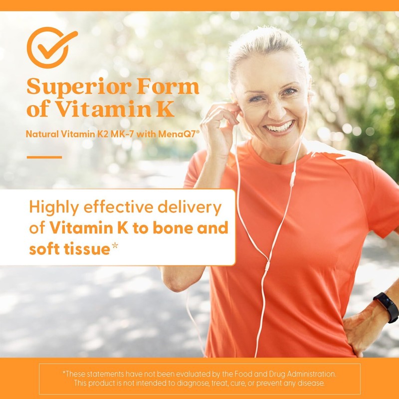 Doctor's Best Vitamin K2 MenaQ7 180 Count Supports Bone and Heart Health gallery