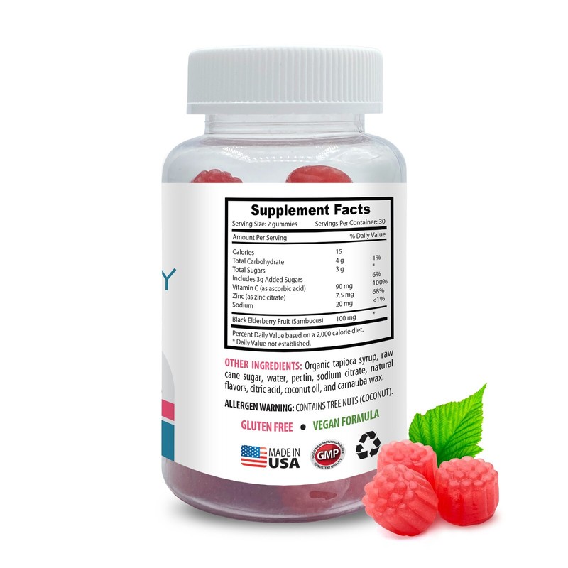 Elderberry energy - ELDERBERRY GUMMIES - Anytime joy 3 Bottles 180 Gummies gallery