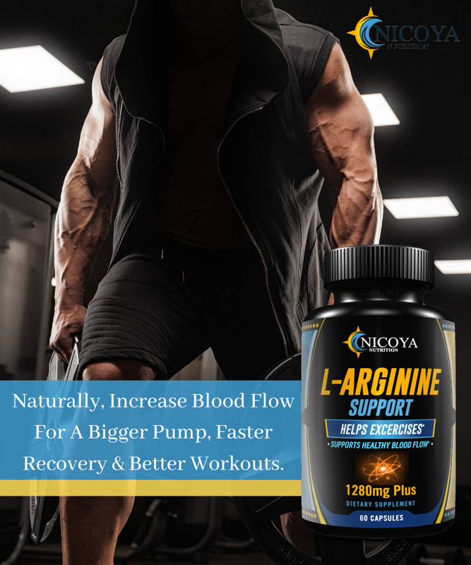 Nitric Oxide L-Arginine-Pump Workout Enhancer, Muscle Recovery, Energy & Stamina gallery