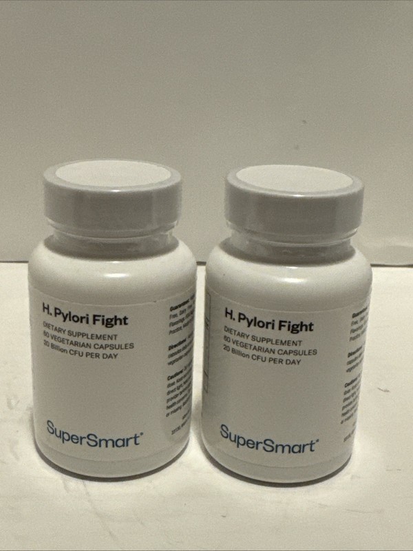 2x Supersmart H. Pylori Formula 20 Billion CFU – Probiotic (120 Caps Total)