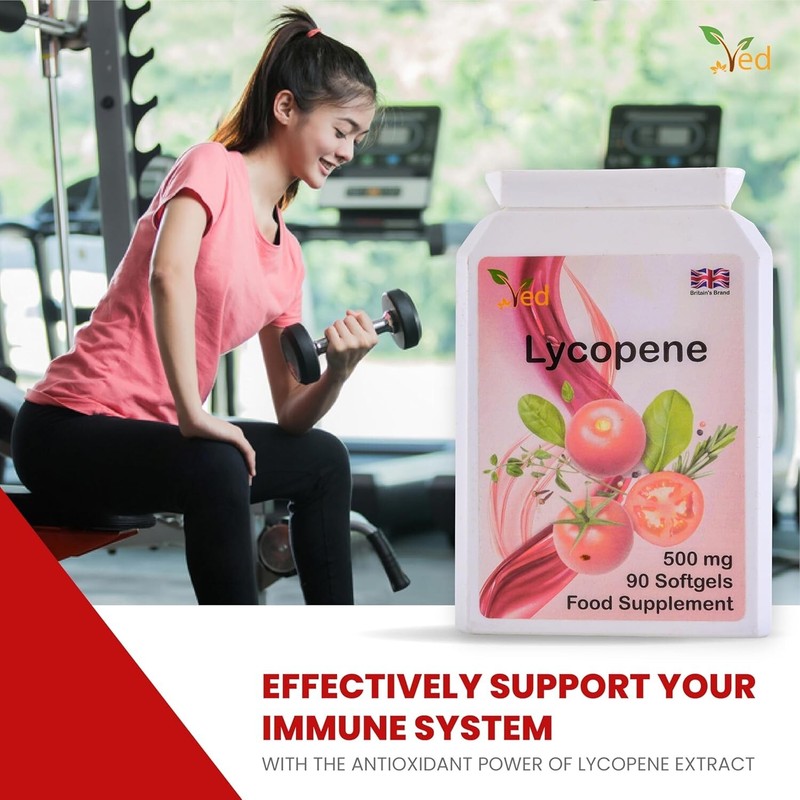 Ved Lycopene 500 mg | 90 softgel, 6 Month Supply.(Pack of 2) gallery