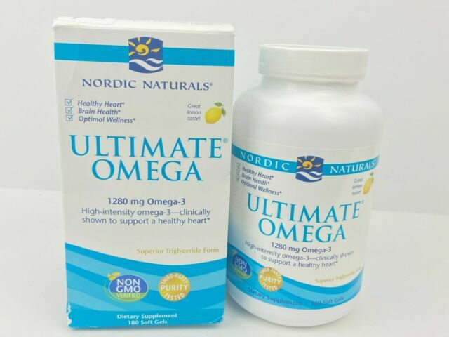 Nordic Naturals Ultimate Omega Lemon 1280mg Softgels – 120 Count