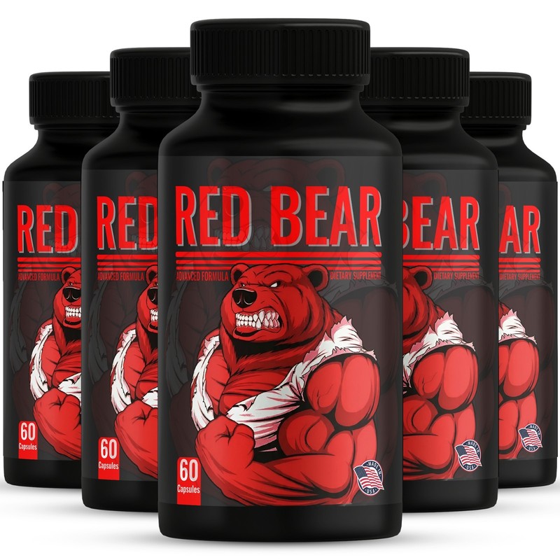 (5 Pack) Red Bear Capsules, RedBear Advanced Health Formula for Men