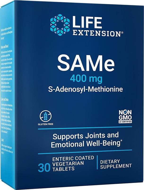 Life Extension Same 400mg (S-Adenosyl-Methionine) for Mood,Joint & Liver Support