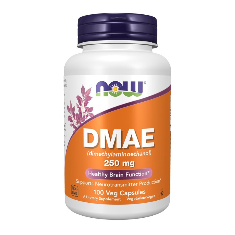 Vegan Dmae Capsules 250Mg 100 Count Supports Healthy Brain Function Non Gmo