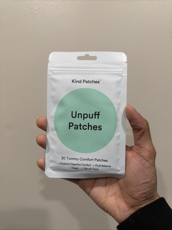 Kind Patches Unpuff Patches (30 Ct) Tummy Digestive Comfort Fluid Balance Vegan