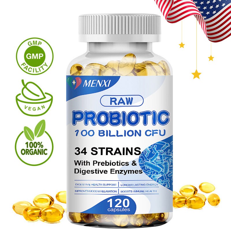 Digestive Enzymes w/ Prebiotic & Probiotics, Gas, Constipation & Bloating Relief