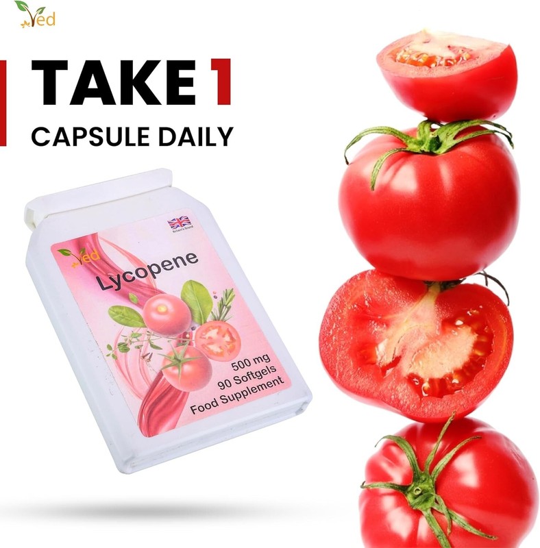 Ved Lycopene 500 mg | 90 softgel, 6 Month Supply.(Pack of 2) gallery