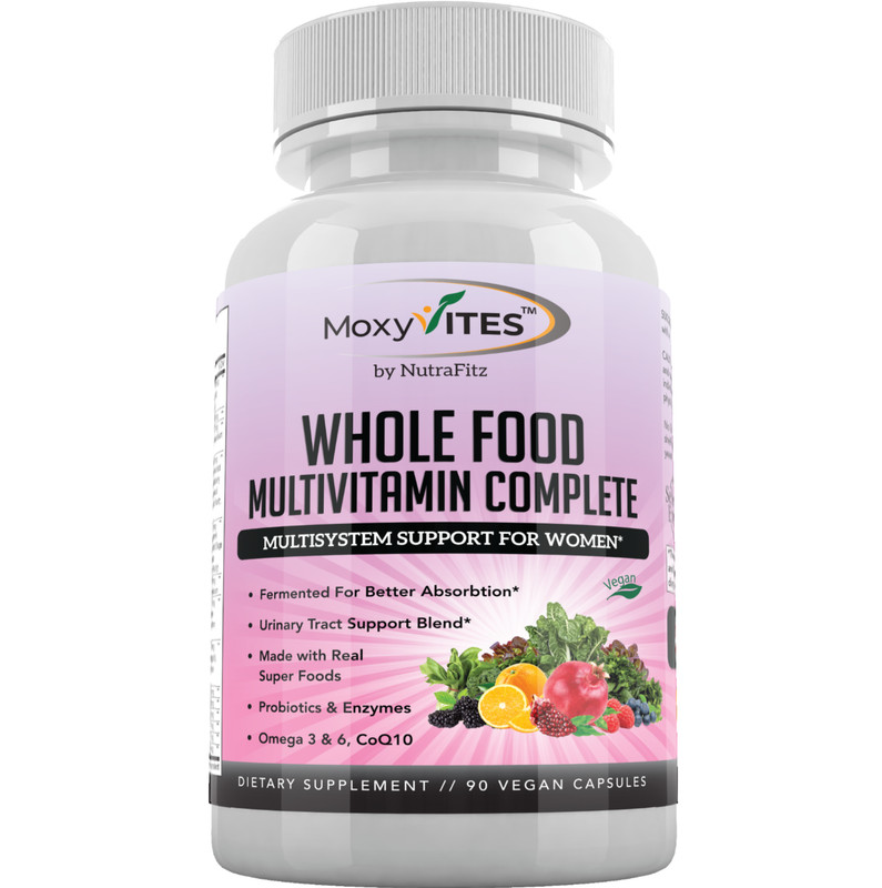 MoxyVites Daily Multivitamin for Women with Iron-Complete Multisystem Support
