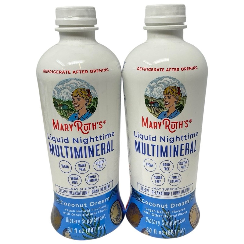 Mary Ruth’s Liquid Nighttime Multimineral Coconut Dream 30 Oz Ea BB:2026(2 Pack)