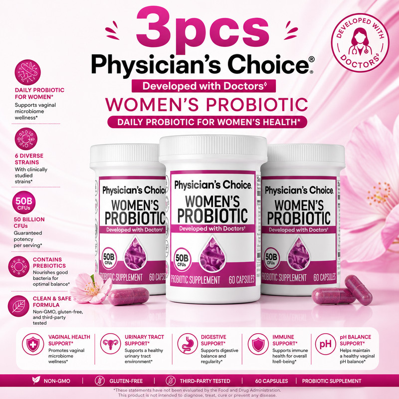 Physician’s Choice Women’s Probiotic | Organic Prebiotic 50 Billion CFU