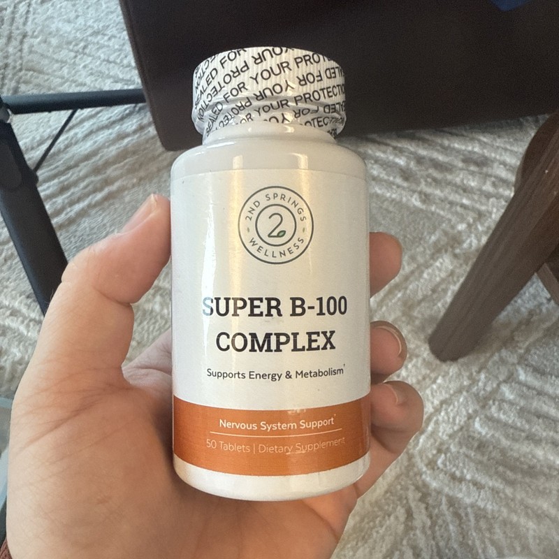 Super B-100 Complex – High Potency B Vitamin Complex with B-6, B-12, Folate