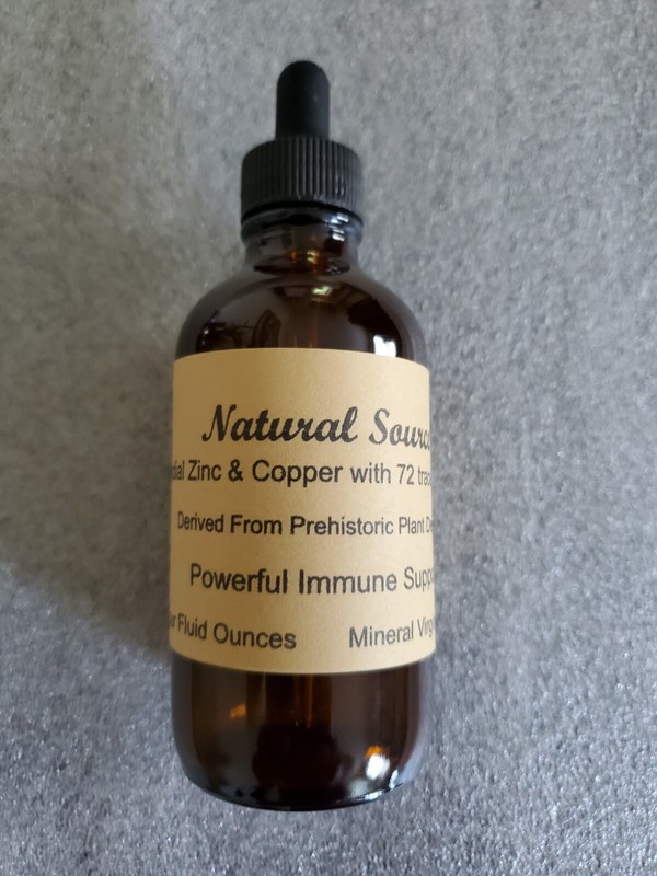 Colloidal Zinc & Copper with 72 trace minerals – Four oz dropper
