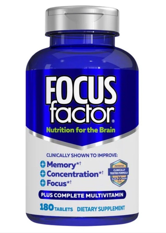 Focus Factor Dietary Supplement Nutrition For The Brain 180 Tablets