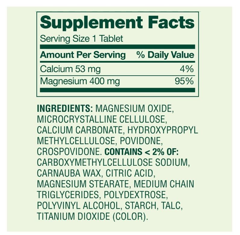 Spring Valley Extra Strength Magnesium Dietary Supplement 400 Mg 250 Count gallery