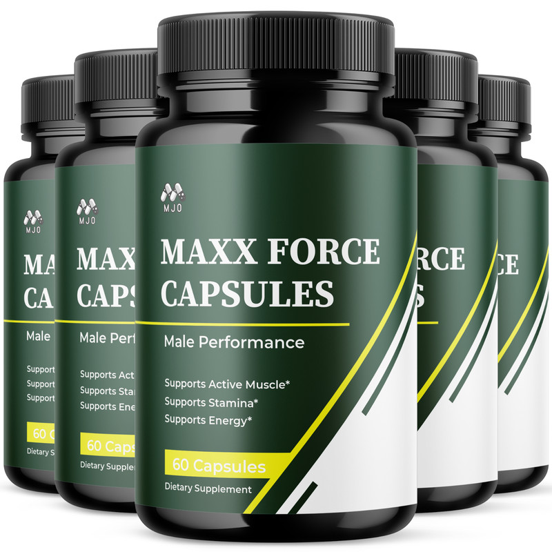 (5 Pack) Maxx Force Advanced Male Health Support Formula MaxxForce 300 Capsules