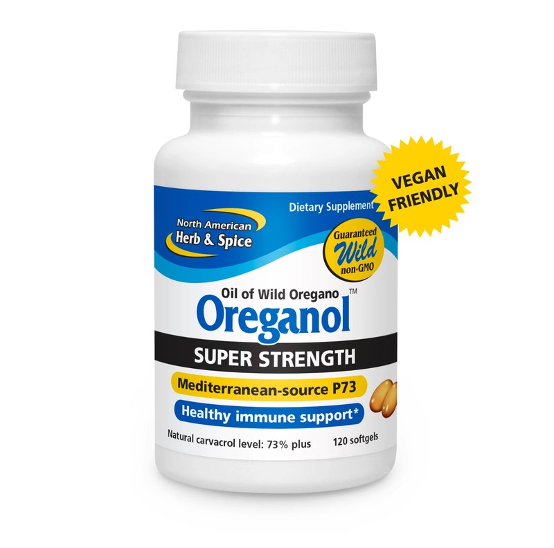 NORTH AMERICAN HERB & SPICE Super Strength Oreganol P73, 120 Softgels