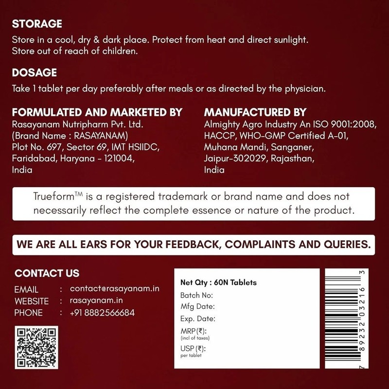 Iron Supplement | Ferrous Bisglycinate with 4X Absorption| Vitamin C & B-Complex gallery