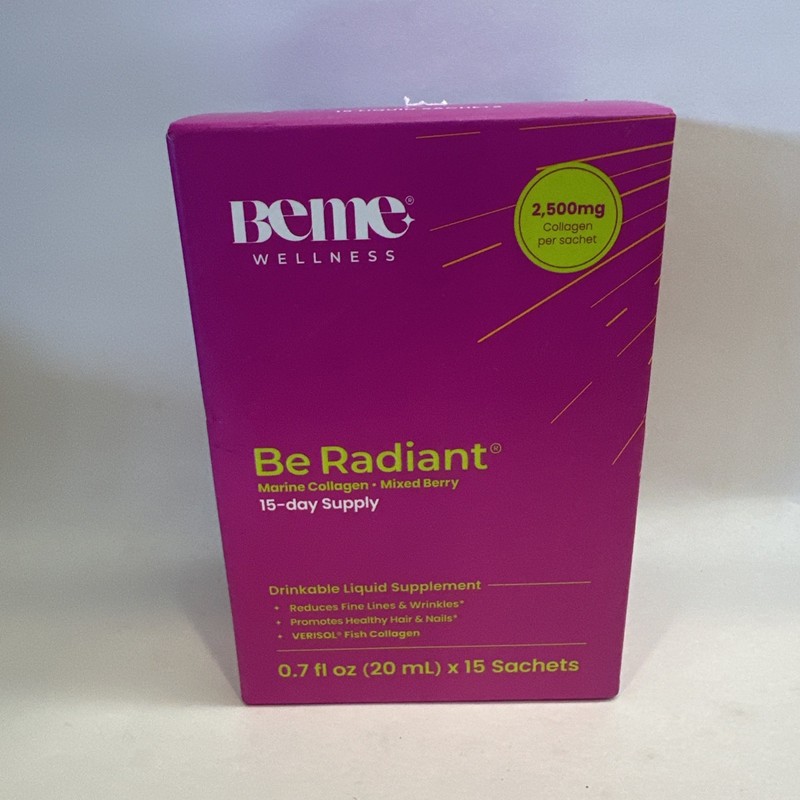 Beme Wellness Be Radiant 15 Day Supply 01/2027