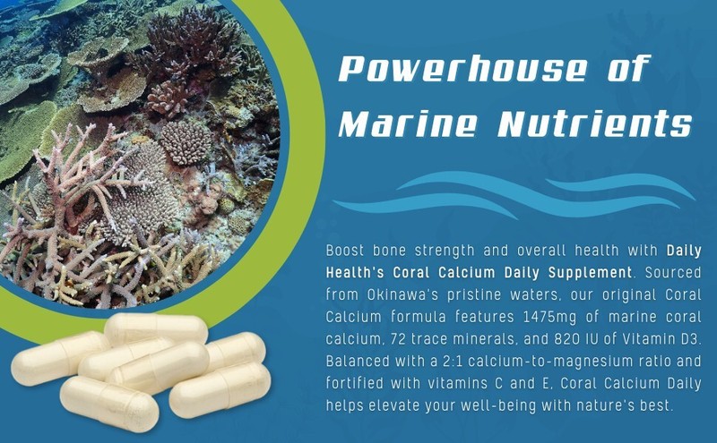 Coral Calcium Daily Original 1475mg 90 caps CoralCal Trace Minerals Bob Barefoot gallery