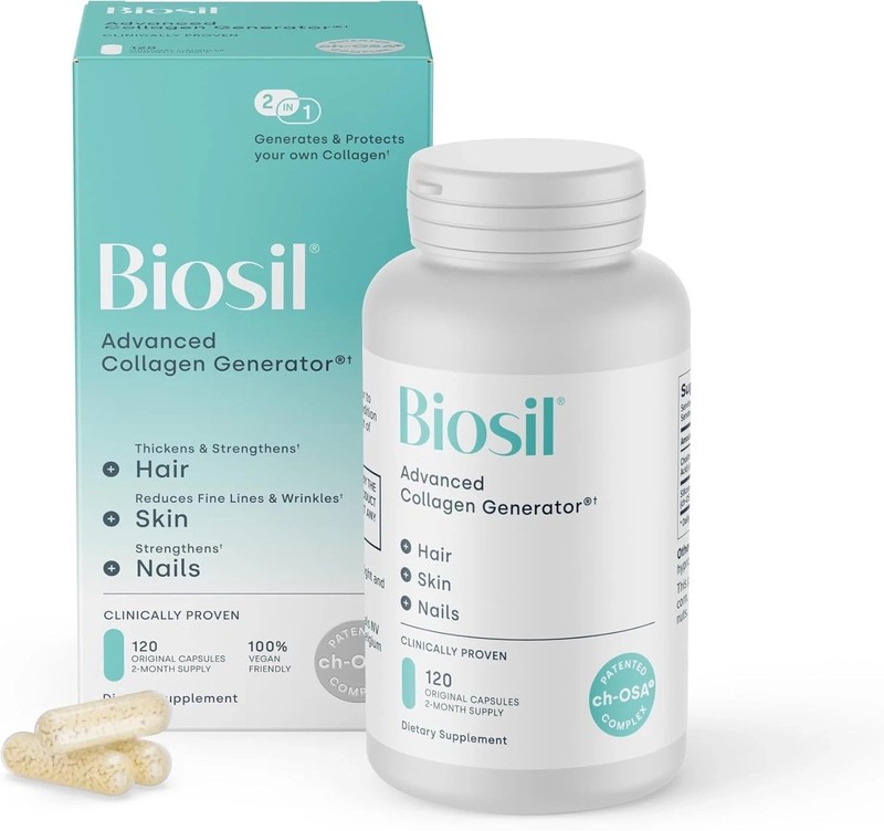 BIOSIL ADVANCED COLLAGEN GENERATOR HAIR SKIN NAIL 180 LIQUID CAPSULES 9/2027