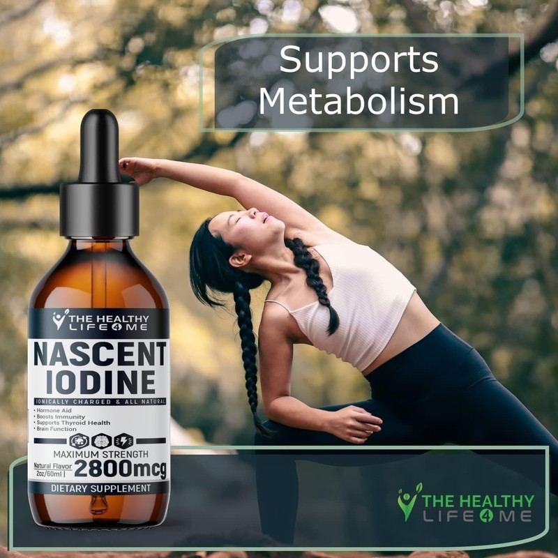 Nascent Iodine Supplement 400 Servings,Vegan 2800 mcg,Thyroid Health Energy 2 oz gallery