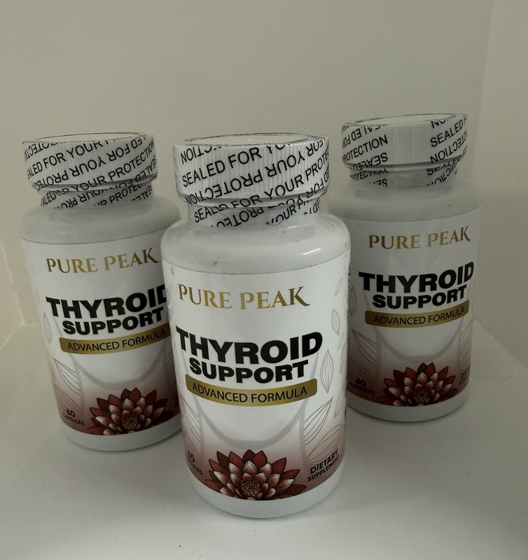 3 Pack Pure Peak Advanced Thyroid Support Supplement – 60 Caps Each EXP 6/2026