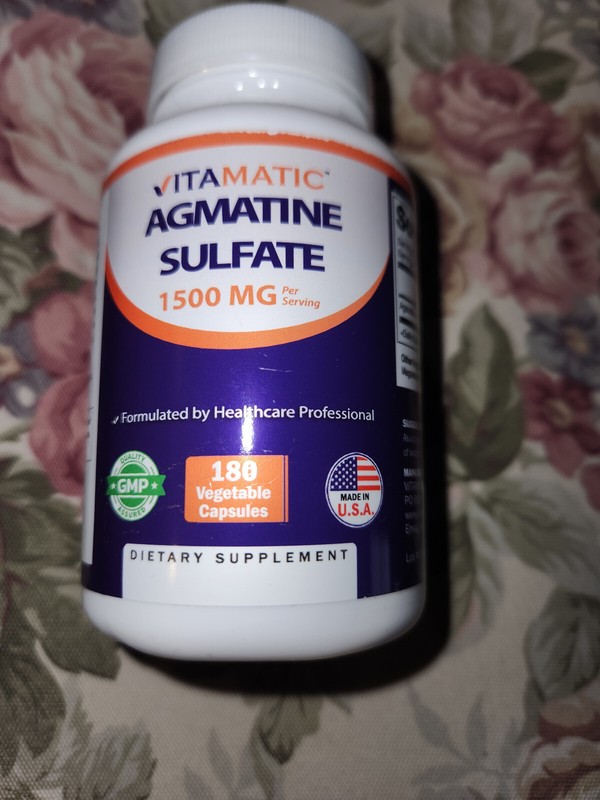 Vitamatic Agmatine Sulfate 1500mg Per Serving – 180 Veg Capsules