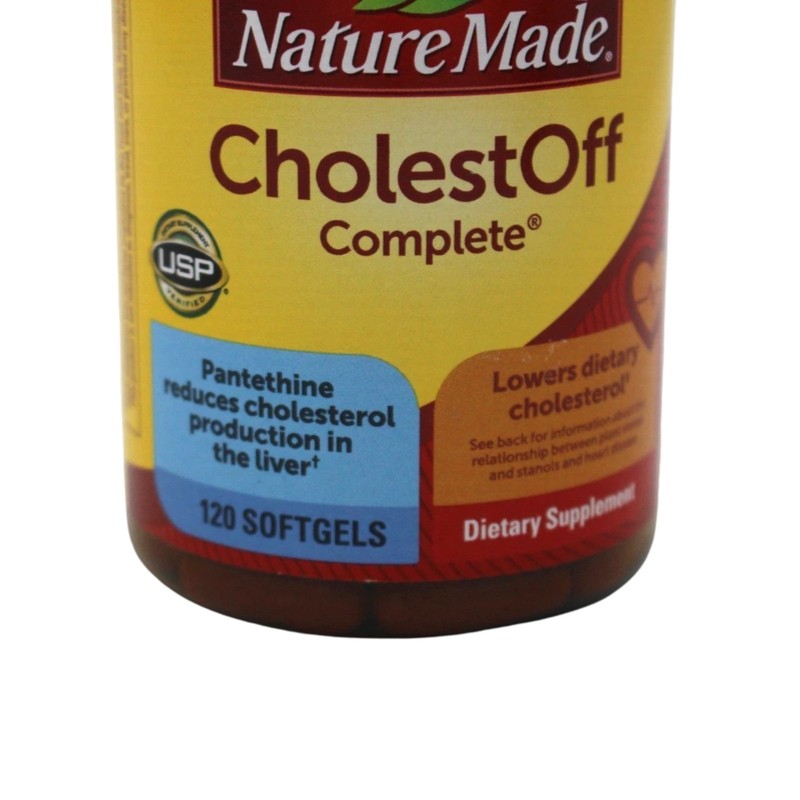 Nature Made CholestOFF Complete 120 Softgels Reduces Cholesterol Exp 02/26 gallery