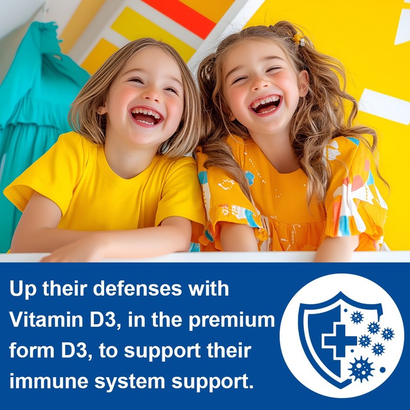 Omega 3 (EPA/DHA) Filled Gummies for Kids with Multivitamin, Zinc+ A+C+D3+K2 gallery