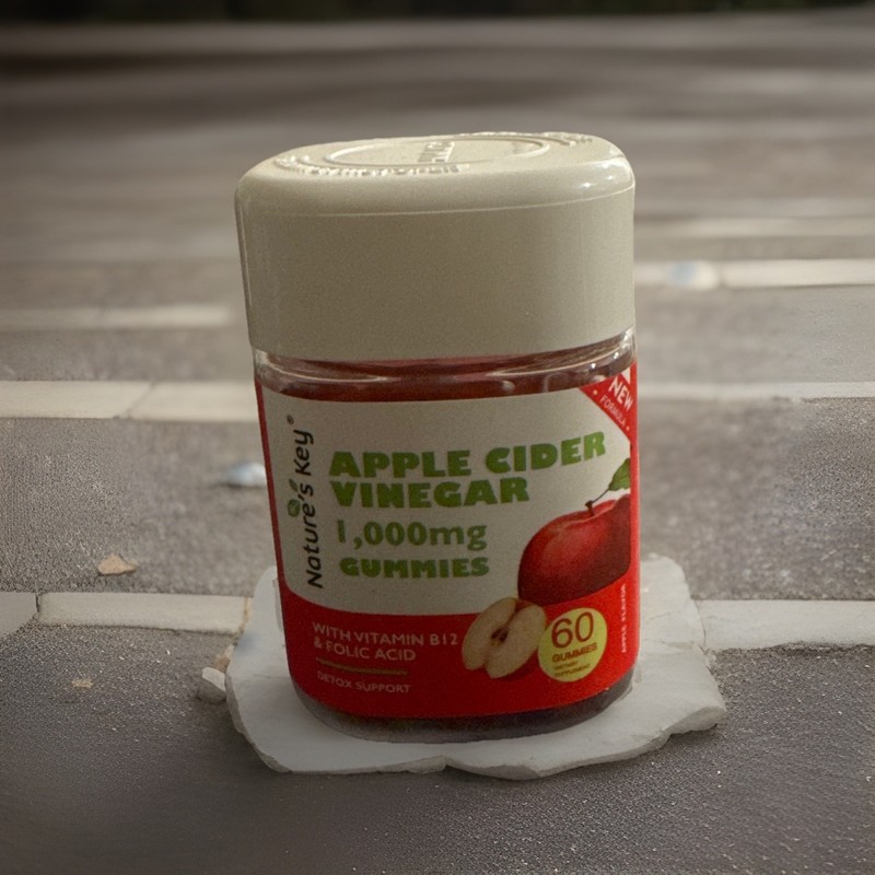 Nature’s Key Apple Cider Vinegar Gummies – for Detox and Cleanse Support, Veg…
