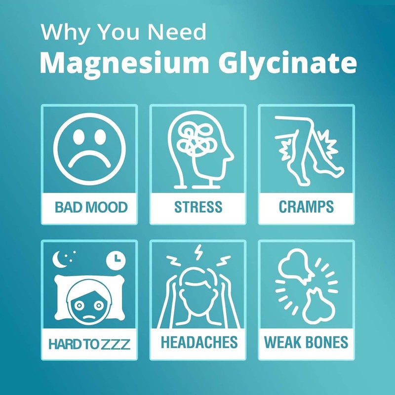 Ease Mood - Magnesium Glycinate, Ashwagandha, Rhodiola Rosea - Improves Focus gallery