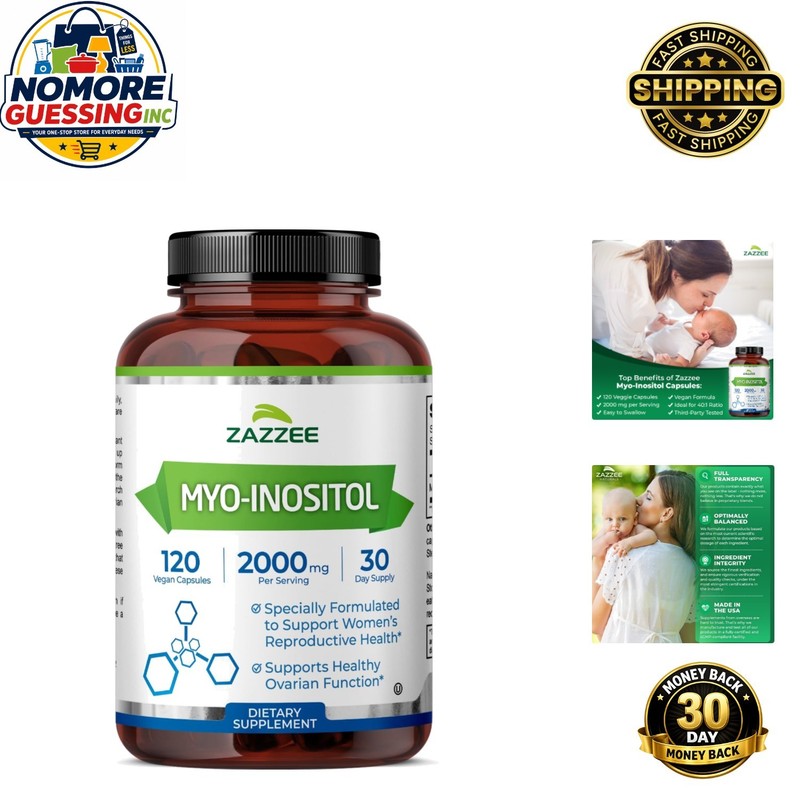 120 Count Myo-Inositol Capsules – Non-GMO, Pure Fertility Support Formula