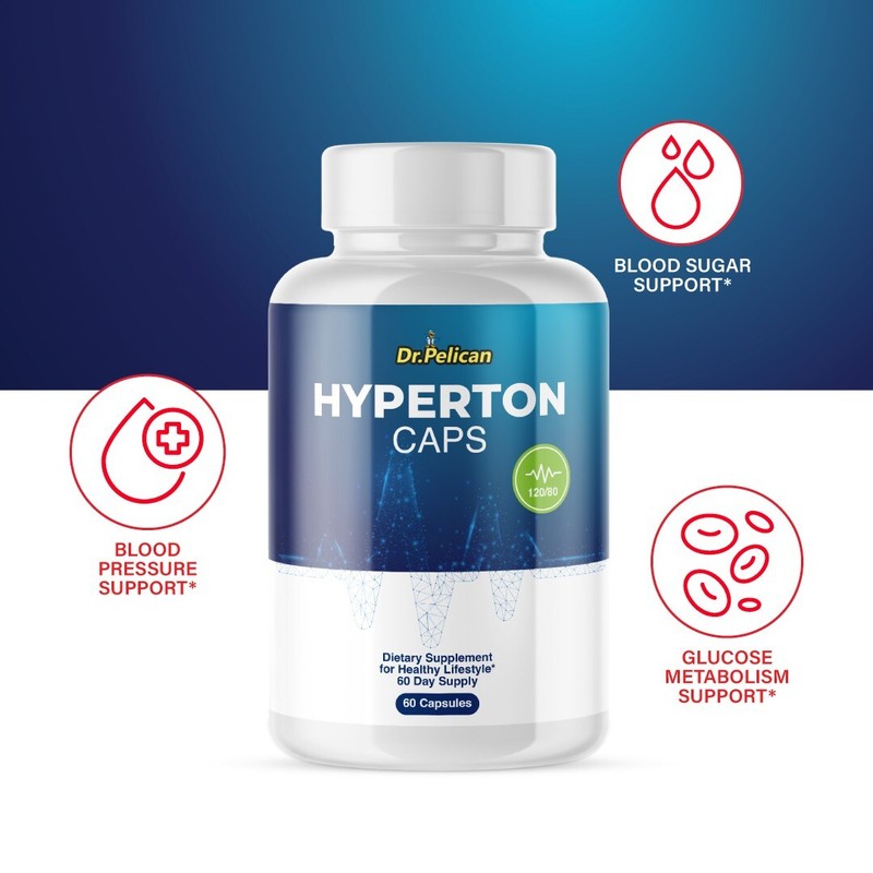 Hyperton Caps- Blood Support- 4 Bottles- 240 Capsules gallery