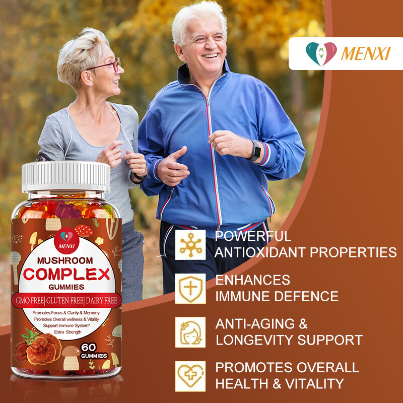 Mushroom Extract Gummies Lions Mane,Reishi,Shiitake,Chaga,Nootropic Brain Memory gallery