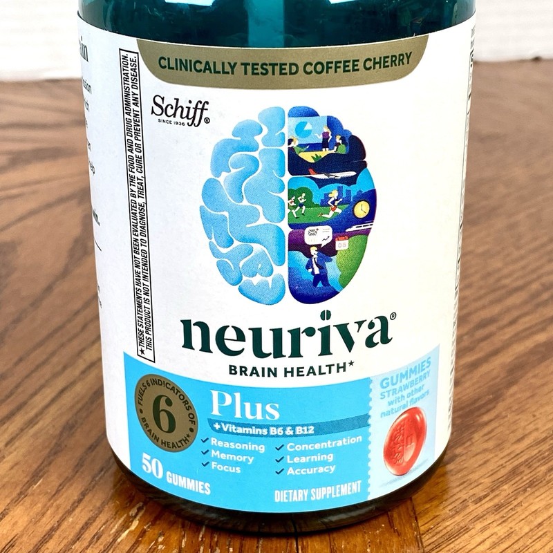 Neuriva Plus ~ Brain Health ~ 50 Strawberry Gummies, Schiff ~ Exp 11/2026 gallery