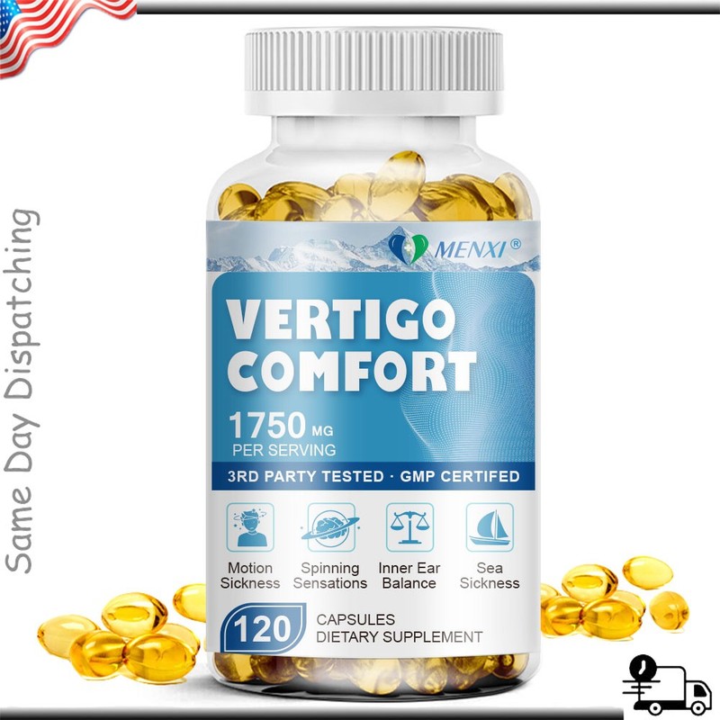 1750mg Vertigo Comfort 120 Capsules – Dizziness Relief Supplements, Body Balance