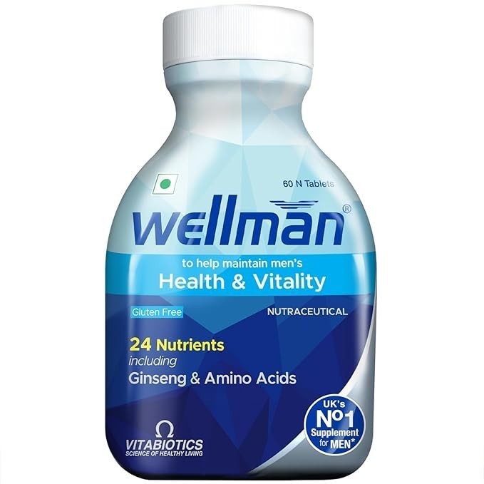 Wellman Health & Vitallity for Men (60 Tablets) Daily Self-Care & Inner Wellness