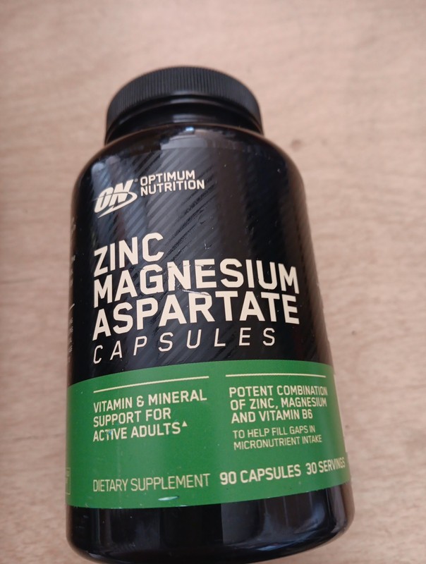 Optimum Nutrition Zinc Magnesium Aspartate 90 Capsules Supplement Exp 02/2028
