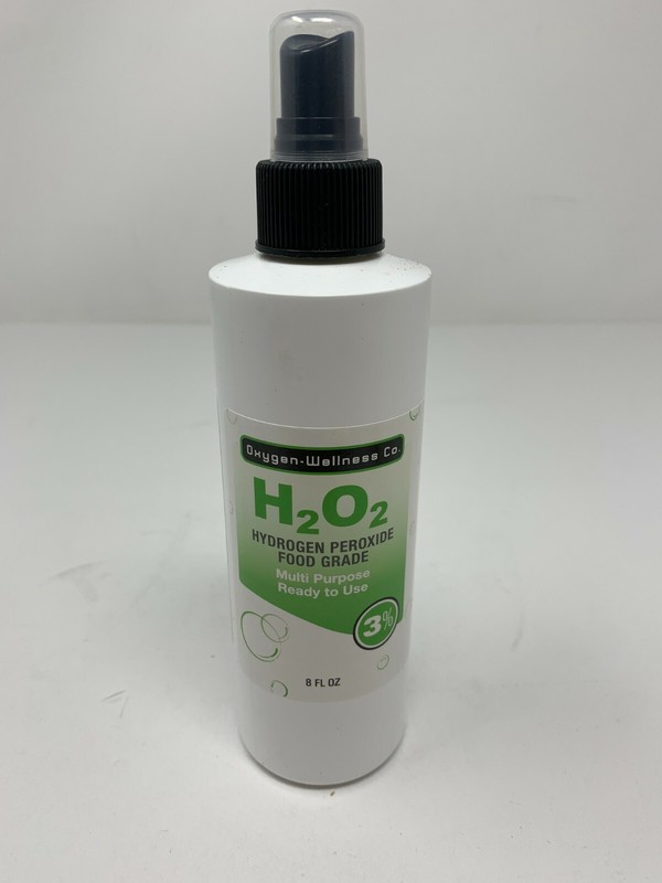 Oxygen Wellness Co. H2O2 Hydrogen Peroxide Food Grade 3% 8 oz.