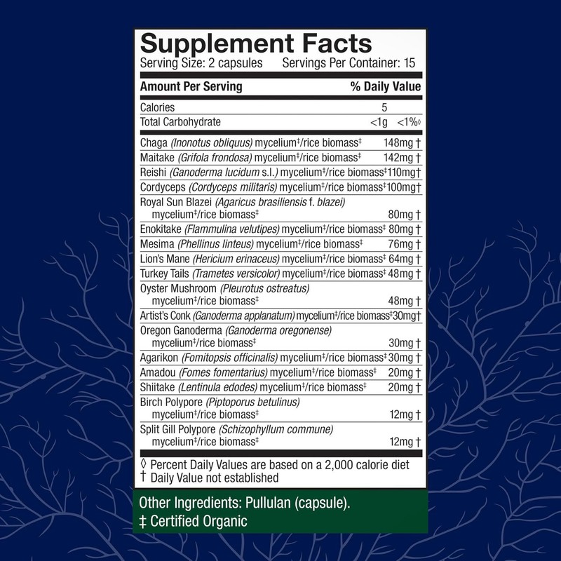 Host Defense MyCommunity Capsules - 17 Species Blend Mushroom Supplement for Imm gallery