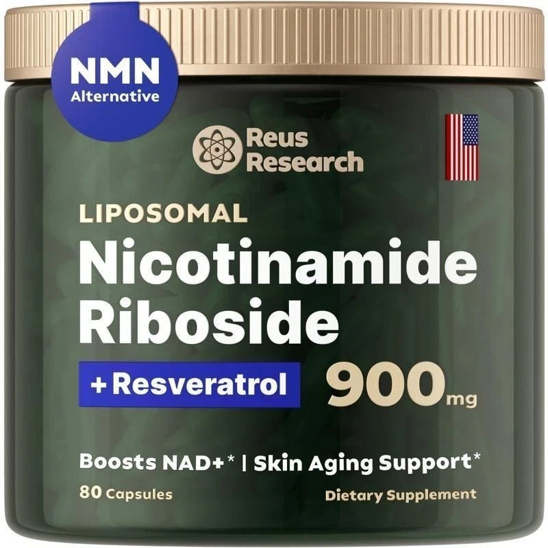 NAD+ Supplement for Anti-Aging Energy Focus & Nicotinamide Riboside Resveratrol