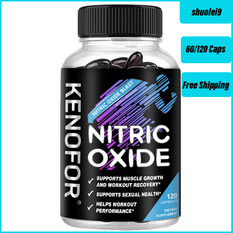 Nitric Oxide Booster Supplement – L-Arginine, L-Citrulline- 60/120 Capsules